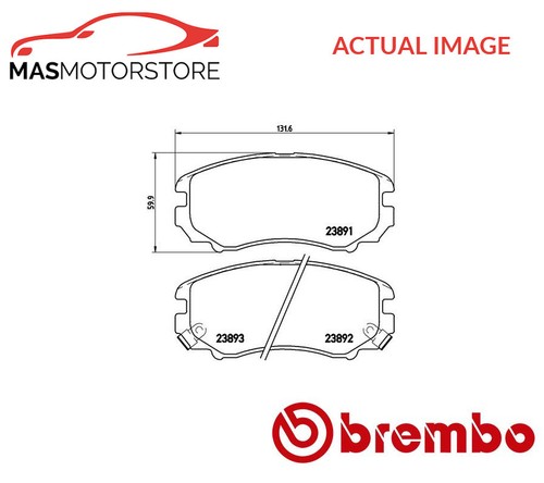 Brake pads set - pads, braking